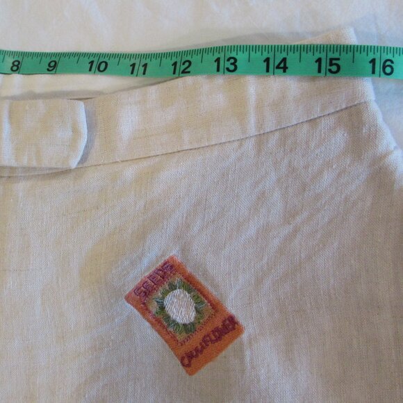 *3/$10*  Alexandra Bartlett Linen Garden Seeds Shorts 17" Inseam - Picture 11 of 15